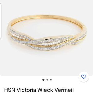 VICTORIA WEICK BANGLE WT CUBIC ZIRCONIUM